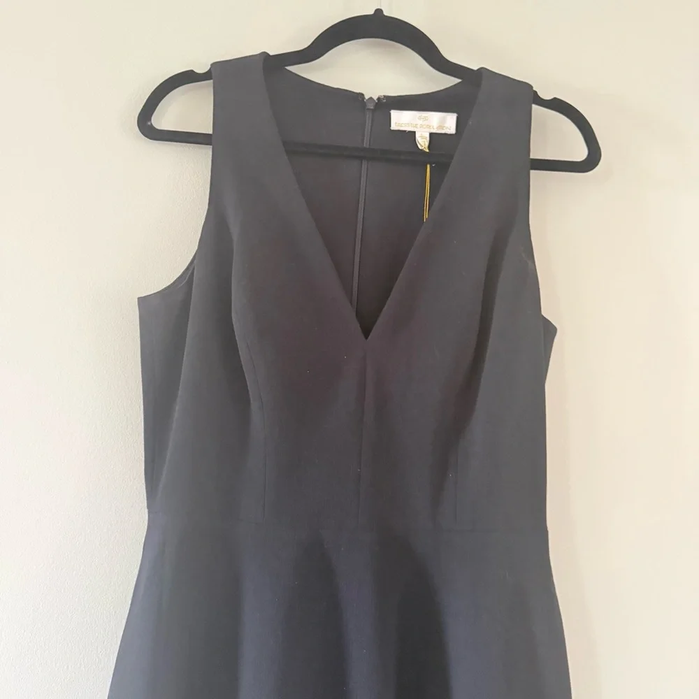 Dress the Population | Elegant Black Midi Dress - Picture 3 of 8